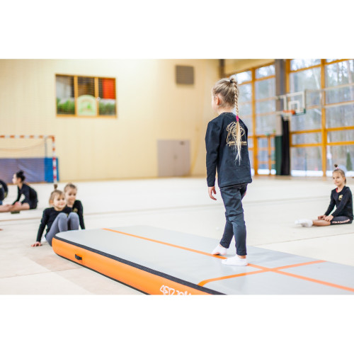  Мат гімнастичний надувний 4FIZJO Air Track Mat 400 x 100 x 15 см White/Pink (P-5907739311788) - фото №12